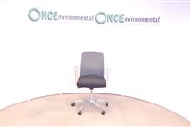 Akaba AKABA Muga 2 managers chair with a grey colour fabric back and black colour fabric seat 